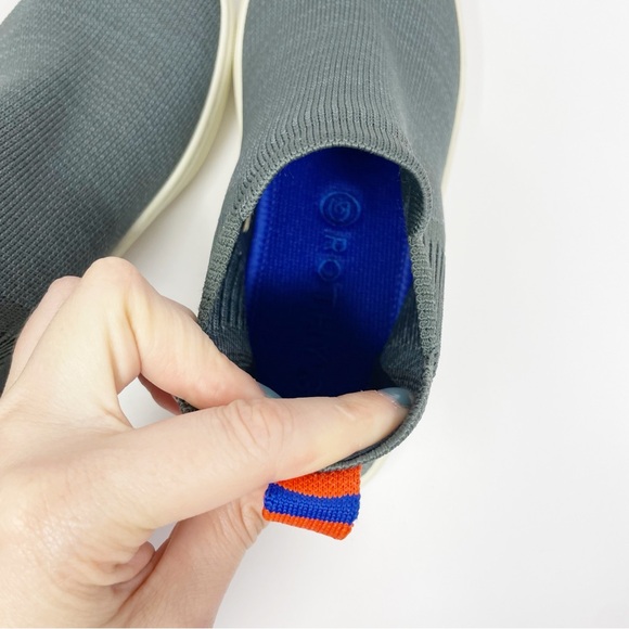 Rothy's The Chelsea Women's Fog Melange Pull On Ankle Boots Shoes - Picture 5 of 6